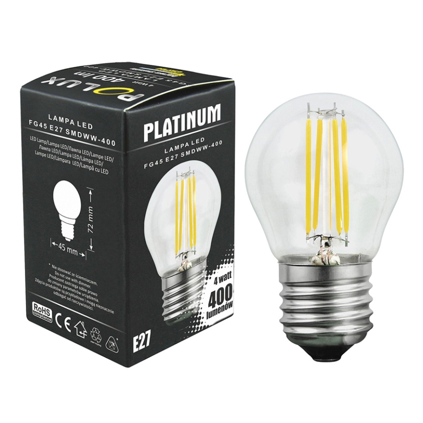 LED-lampa 1xE27/4.5W/230V
