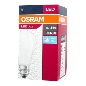 LED-lampa A60 E27/9,5W/230V 4000K - Osram