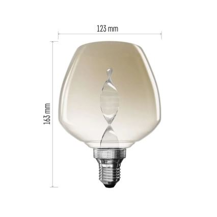 LED-lampa DECO VINTAGE S123 E27/3,5W/230V 1800K