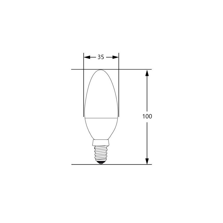 LED-lampa E14/4W/230V 2700-3000K