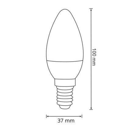 LED-lampa E14/6.3W/230V