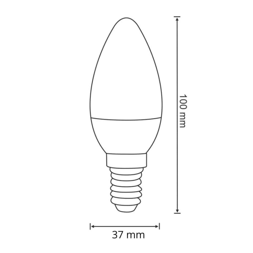 LED-lampa E14/6.3W/230V