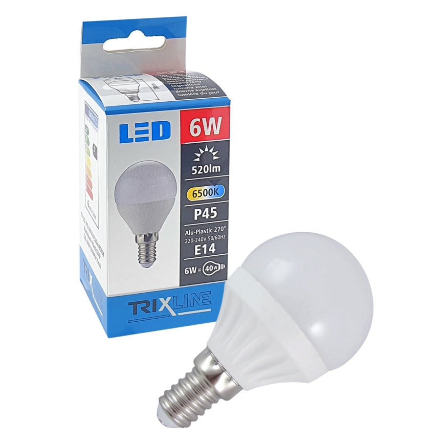 LED-lampa E14/6W/230V 6500K