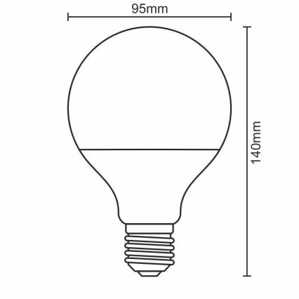 LED-lampa E27/18W/165-265V 3000K
