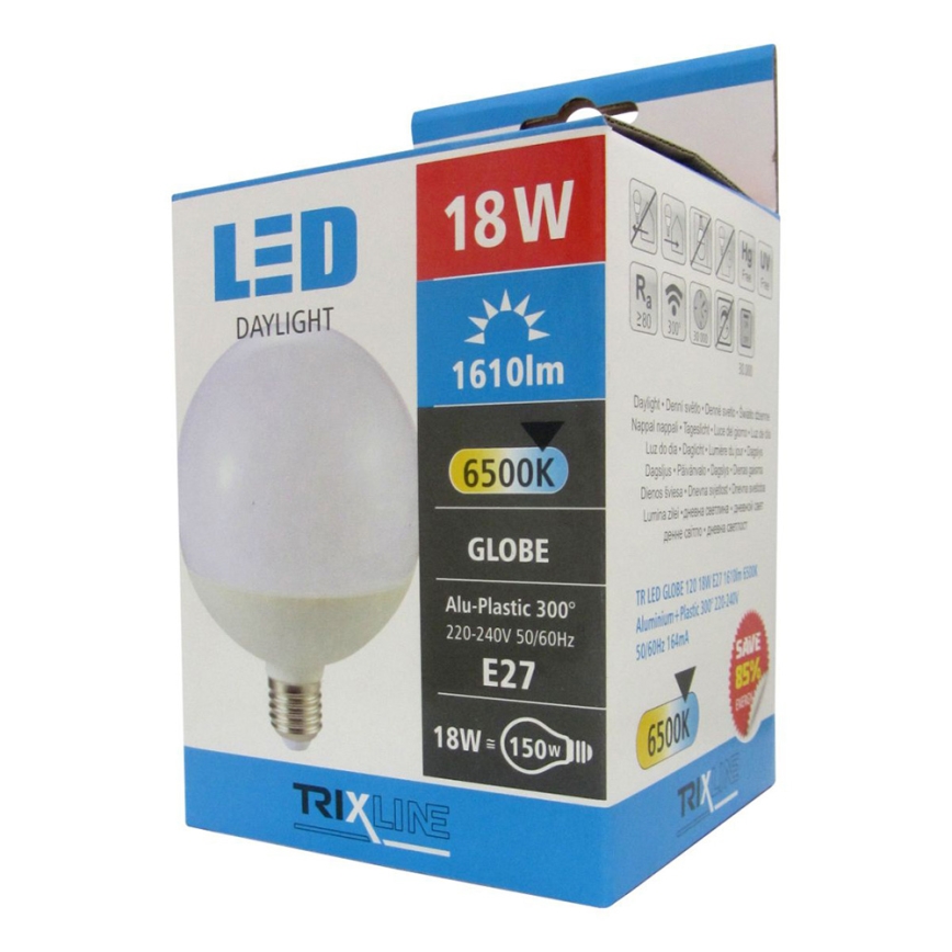 LED-lampa E27/18W/230V 6500K