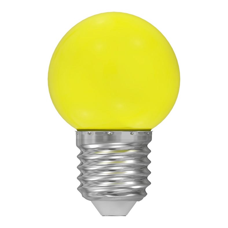 LED-lampa E27/1W/230V gul 5500-6500K