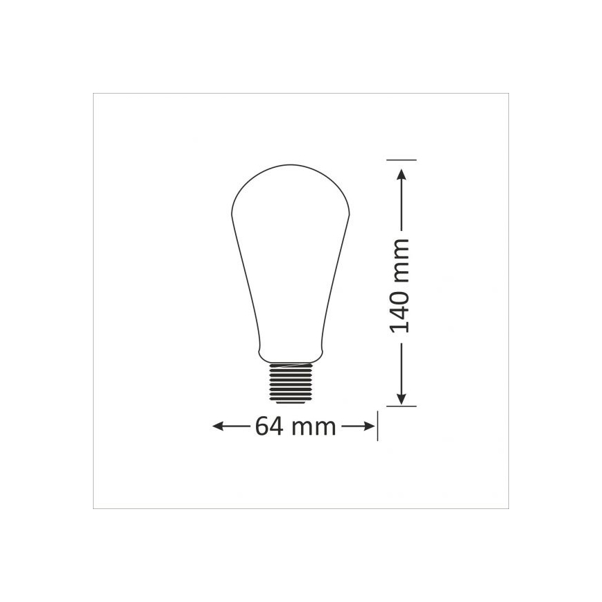 LED-lampa E27/4W/230V 2000K