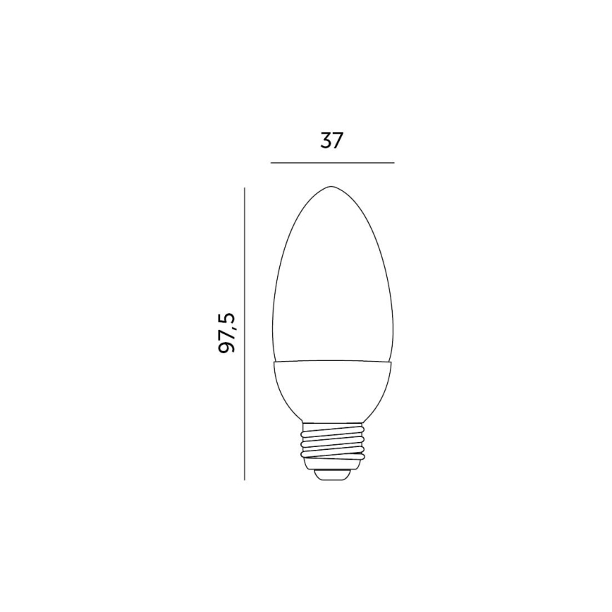 LED-lampa E27/7W/230V 3000K