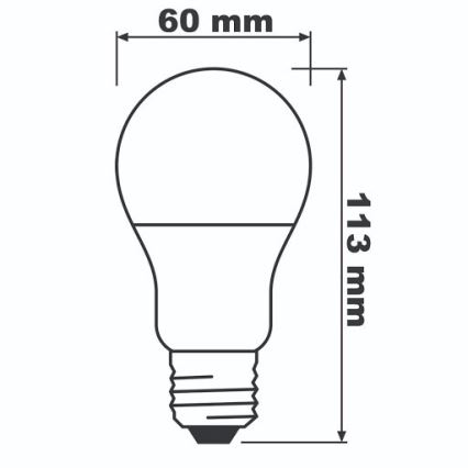 LED-lampa ECO E27/8,5W/230V 4000K 806lm