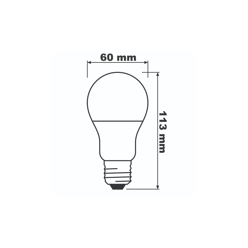 LED-lampa ECO E27/8,5W/230V 4000K 806lm