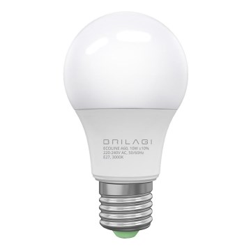 LED-lampa ECOLINE A60 E27/10W/230V 3000K CRI 92 - Brilagi