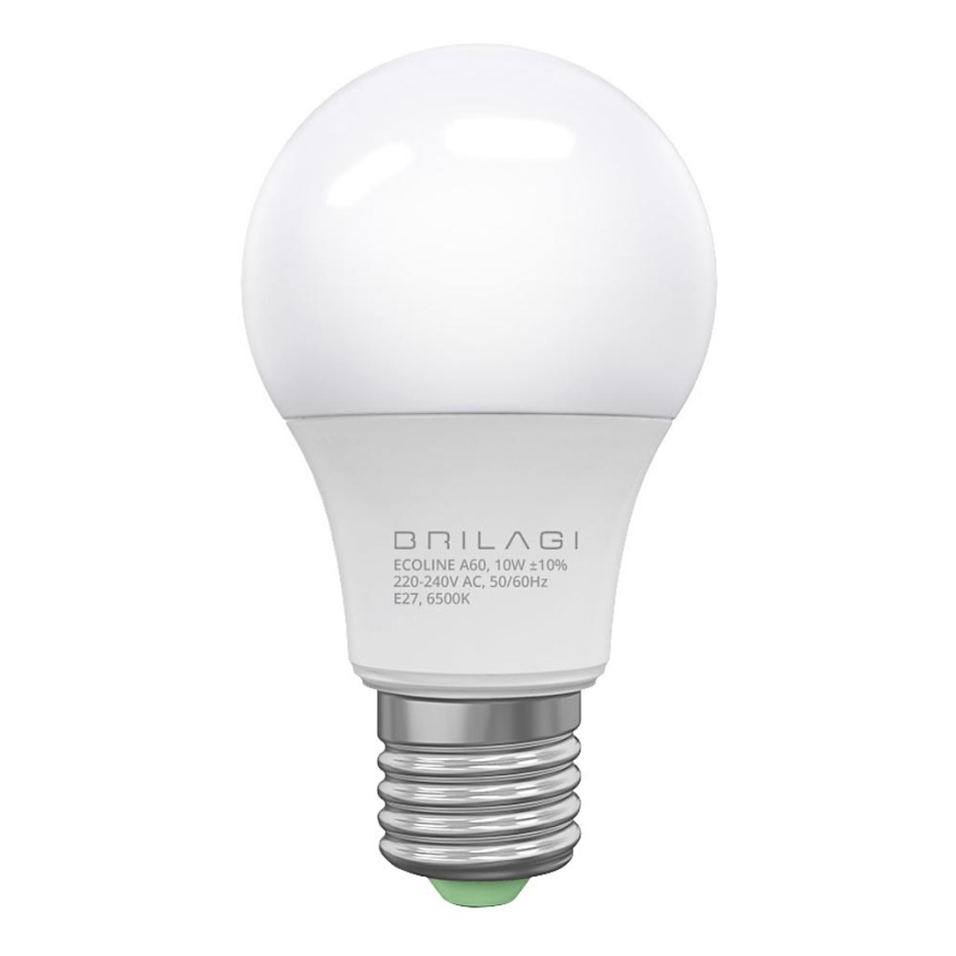 LED-lampa ECOLINE A60 E27/10W/230V 6,500K - Brilagi