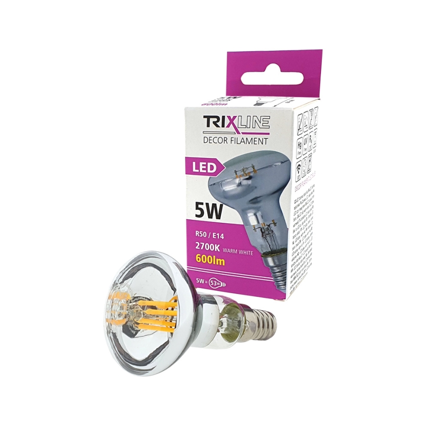 LED-lampa FILAMENT VINTAGE E14/5W/230V 2700K