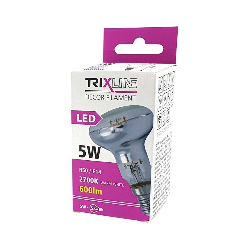 LED-lampa FILAMENT VINTAGE E14/5W/230V 2700K