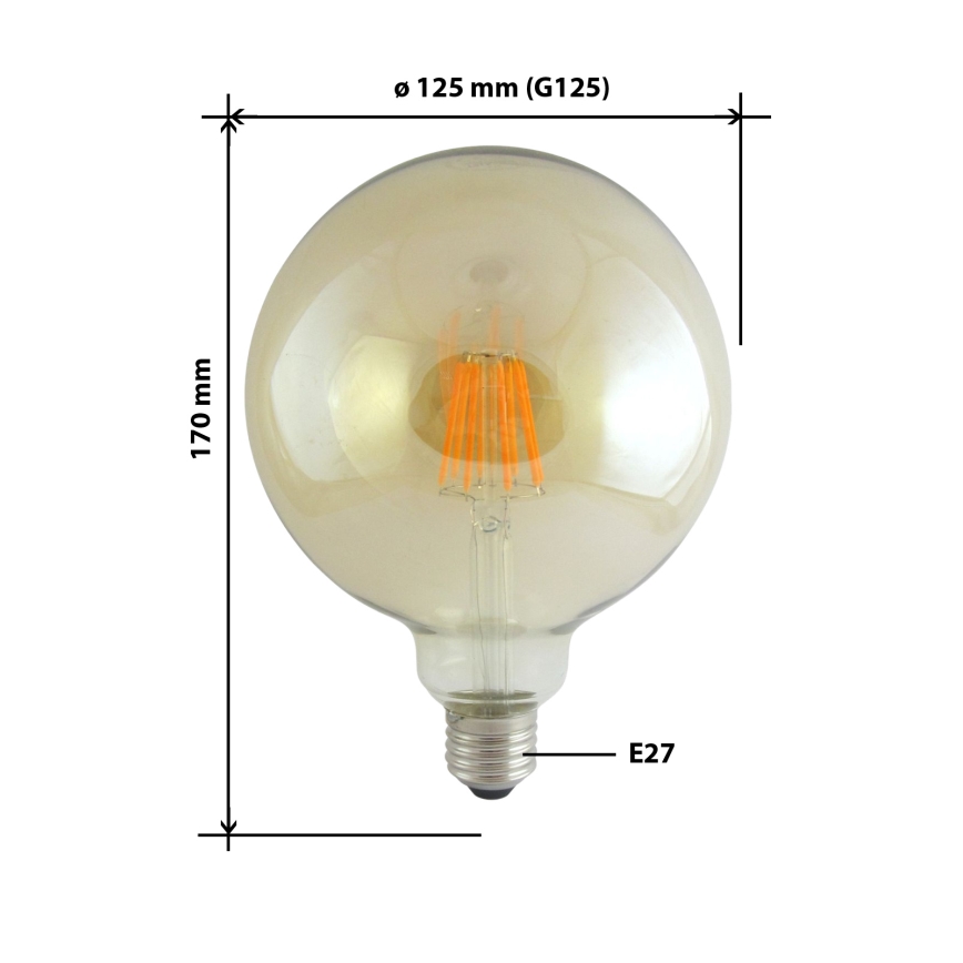 LED-lampa FILAMENT VINTAGE E27/10W/230V 2000K