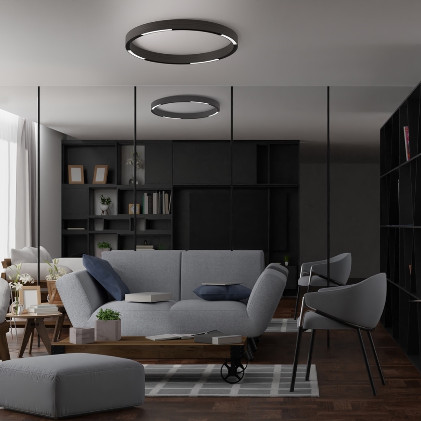 LED-lampa För skensystem MAGNETIC TRACK LED/10W/48V 3000K svart