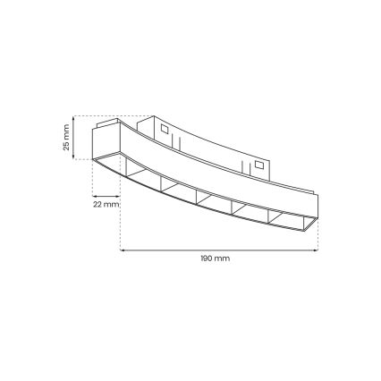 LED-lampa För skensystem MAGNETIC TRACK LED/6W/48V 4000K svart