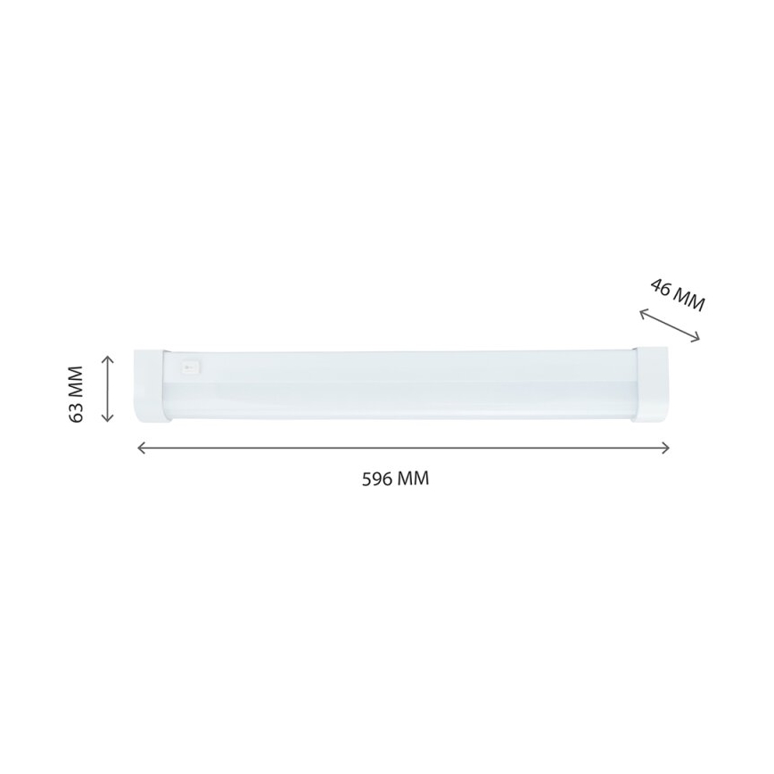 LED lampa för undersidan av köksskåp AQUATICA LED/15W/230V 4000K IP44