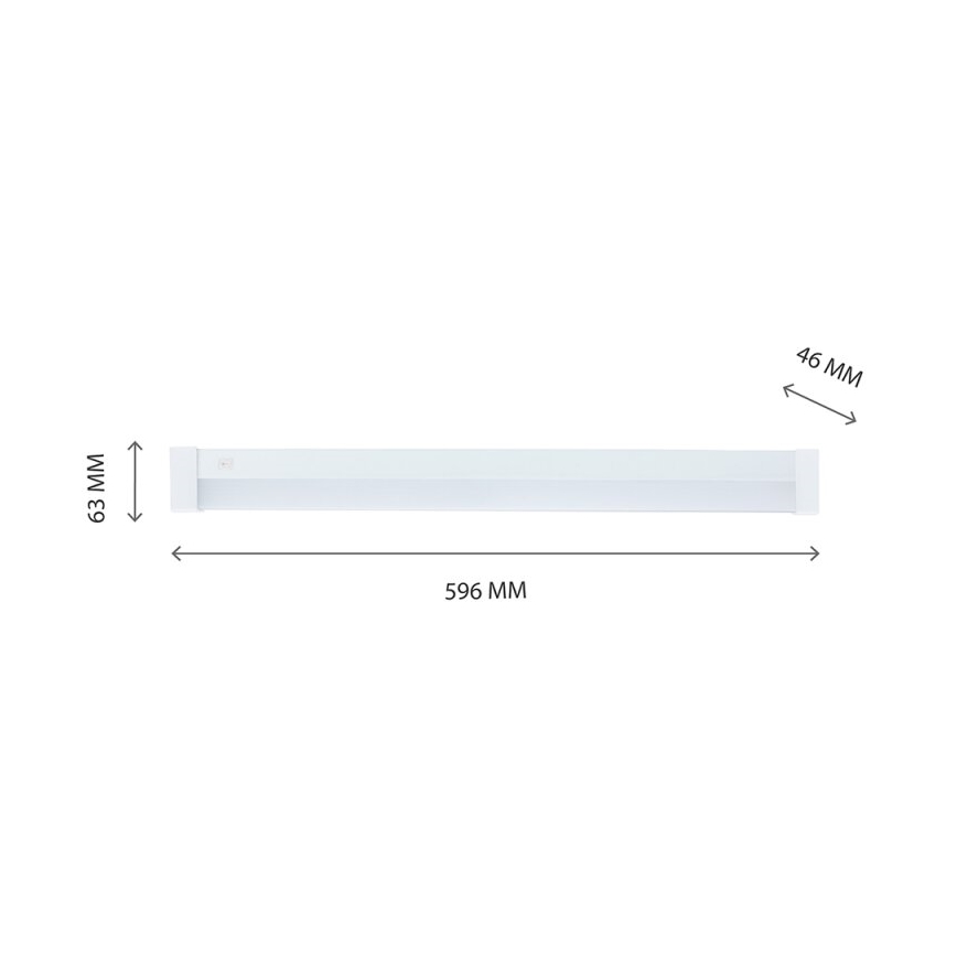 LED lampa för undersidan av köksskåp AQUATICA LED/15W/230V 6000K IP44