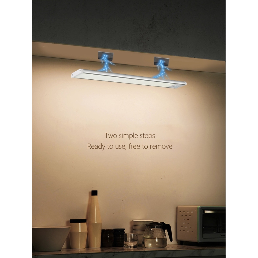 LED lampa för undersidan av köksskåp CABINET-4 med PIR sensor LED/1,5W/230V 1100mAh 4000K
