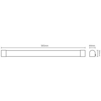 LED lampa för undersidan av köksskåp LED/15W/230V IP44