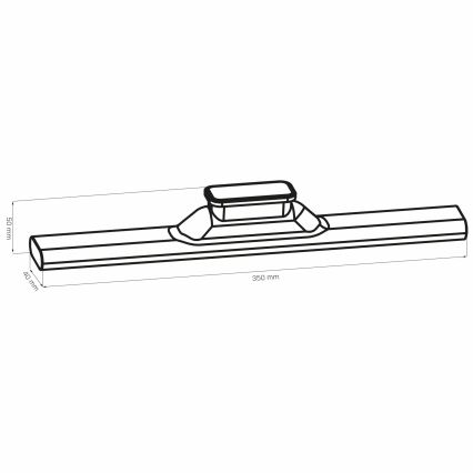 LED Under kök cabinet beröring magnetic belysning LED/2,5W/5V USB 2700/4000/6500K 1200 mAh 35 cm vit