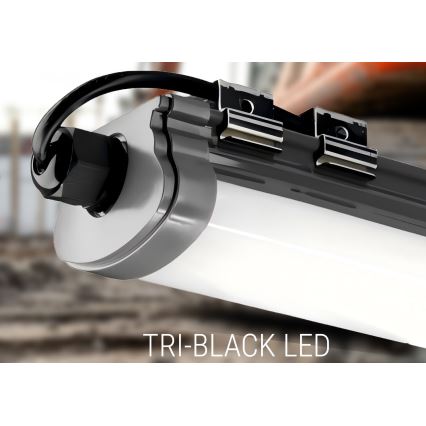 LED lampa för undersidan av köksskåp LED/60W/230V 6000K 120 cm IP65 svart