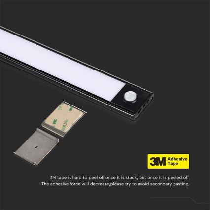 LED lampa för undersidan av köksskåp med en sensor LED/2W/5V 3000K