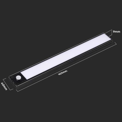 LED lampa för undersidan av köksskåp med en sensor LED/2W/5V 3000K
