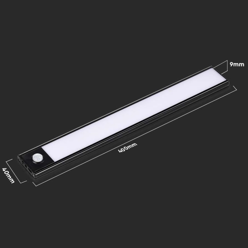 LED lampa för undersidan av köksskåp med en sensor LED/2W/5V 3000K