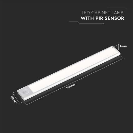 LED lampa för undersidan av köksskåp med en sensor LED/2W/5V 3000K
