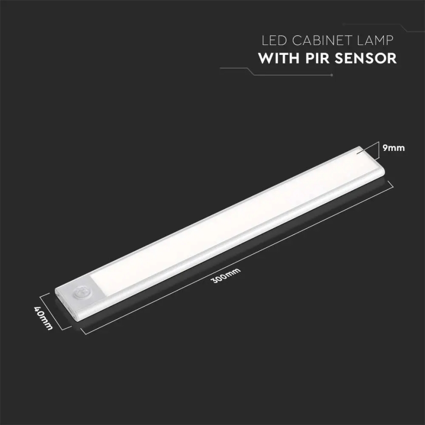 LED lampa för undersidan av köksskåp med sensor LED/1,5W/5V 3000K 1500 mAh