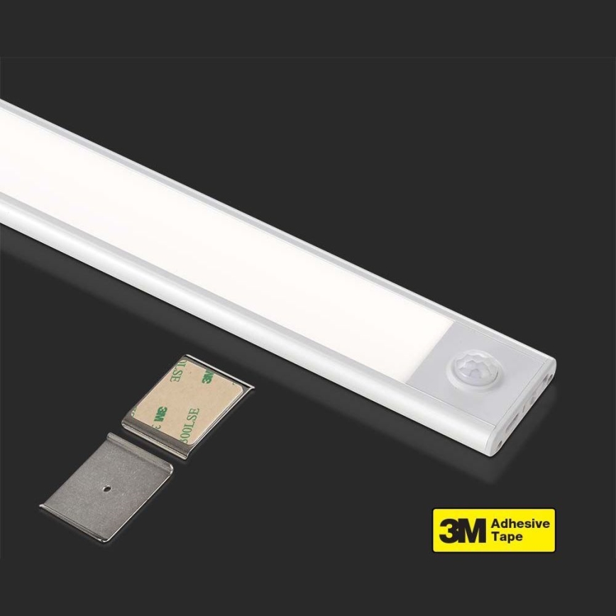 LED lampa för undersidan av köksskåp med sensor LED/2,5W/5V 3000 mAh 3000K