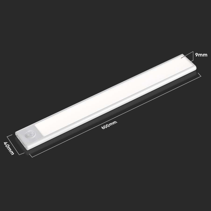 LED lampa för undersidan av köksskåp med sensor LED/2,5W/5V 4000K 3000 mAh