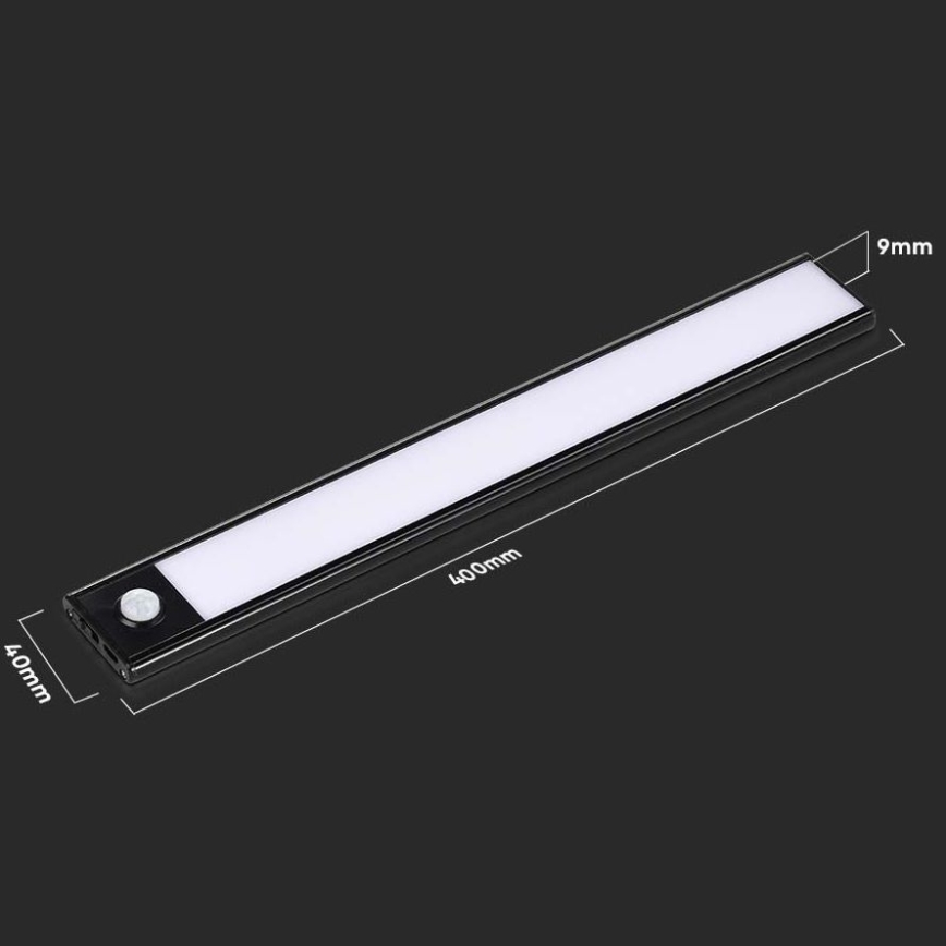 LED lampa för undersidan av köksskåp med sensor LED/2W/5V 4000K 2200 mAh