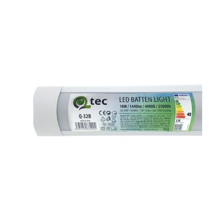 LED lampa för undersidan av köksskåp QTEC LED/18W/230V 60 cm vit