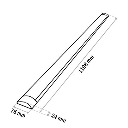LED lampa för undersidan av köksskåp QTEC LED/36W/230V 120 cm vit