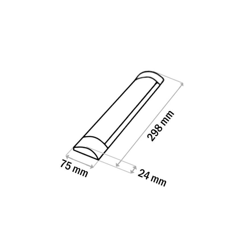 LED lampa för undersidan av köksskåp QTEC LED/9W/230V 30 cm vit