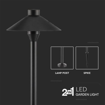 LED-lampa för utomhusbruk 2i1 LED/7W/230V IP65 3000K