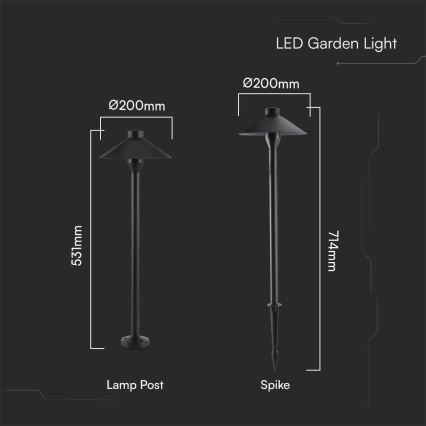 LED-lampa för utomhusbruk 2i1 LED/7W/230V IP65 3000K