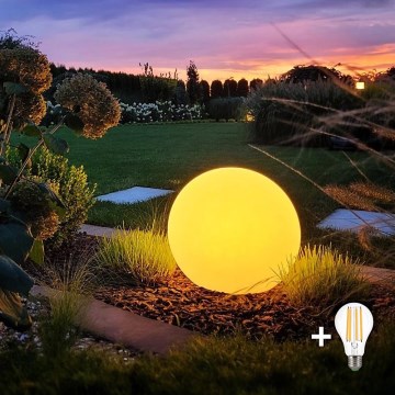 LED-lampa för utomhusbruk GLOBO 1xE27/9W/230V diameter 40 cm IP44