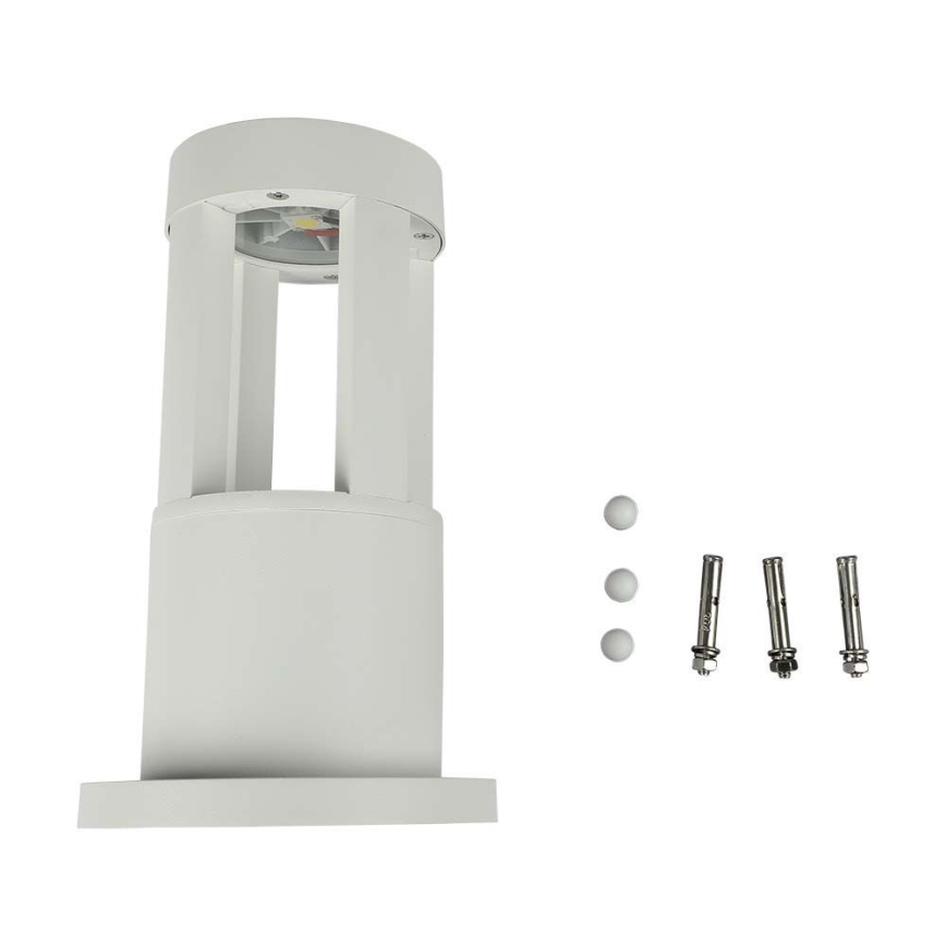 LED-lampa för utomhusbruk LED/10W/230V 25cm 4000K IP65 vit