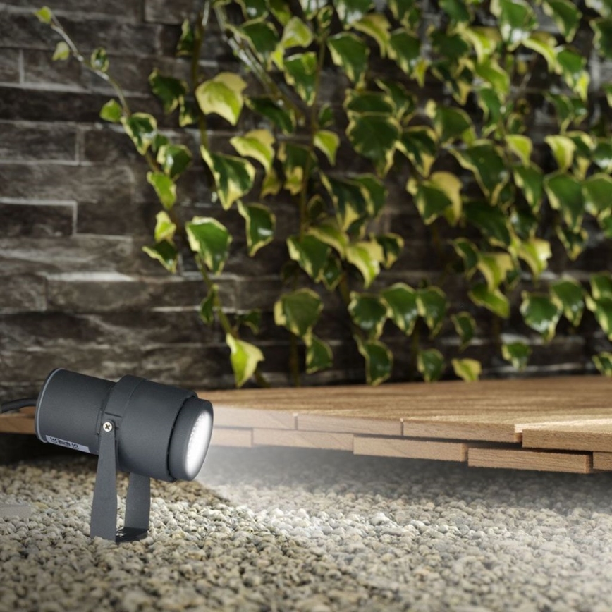 LED-lampa för utomhusbruk LED/12W/100-240V IP65 3000K grå