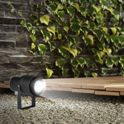 LED-lampa för utomhusbruk LED/12W/100-240V IP65 4000K svart