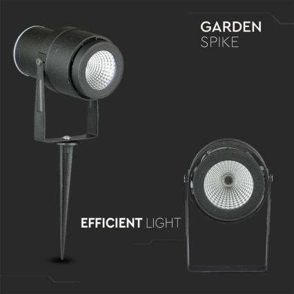 LED-lampa för utomhusbruk LED/12W/100-240V IP65 4000K svart