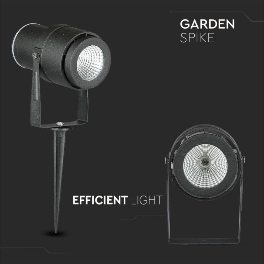 LED-lampa för utomhusbruk LED/12W/100-240V IP65 4000K svart