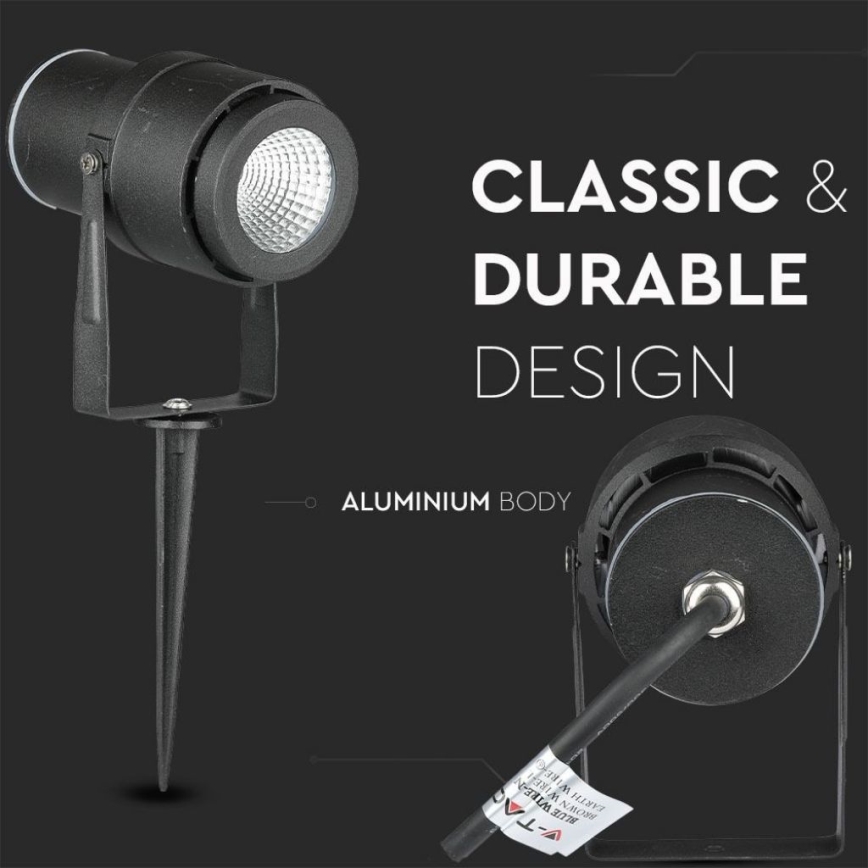LED-lampa för utomhusbruk LED/12W/100-240V IP65 grönt ljus