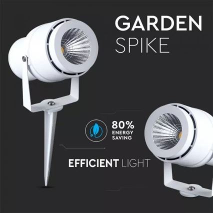 LED-lampa för utomhusbruk LED/12W/100-240V IP65 vit