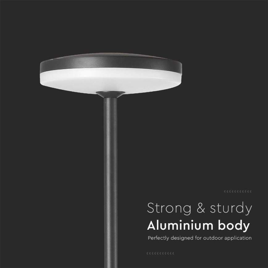 LED-lampa för utomhusbruk LED/12W/230V 3000K IP65 antracit