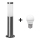 LED-lampa för utomhusbruk LIVIA 1xE27/7W/230V 4000K IP44